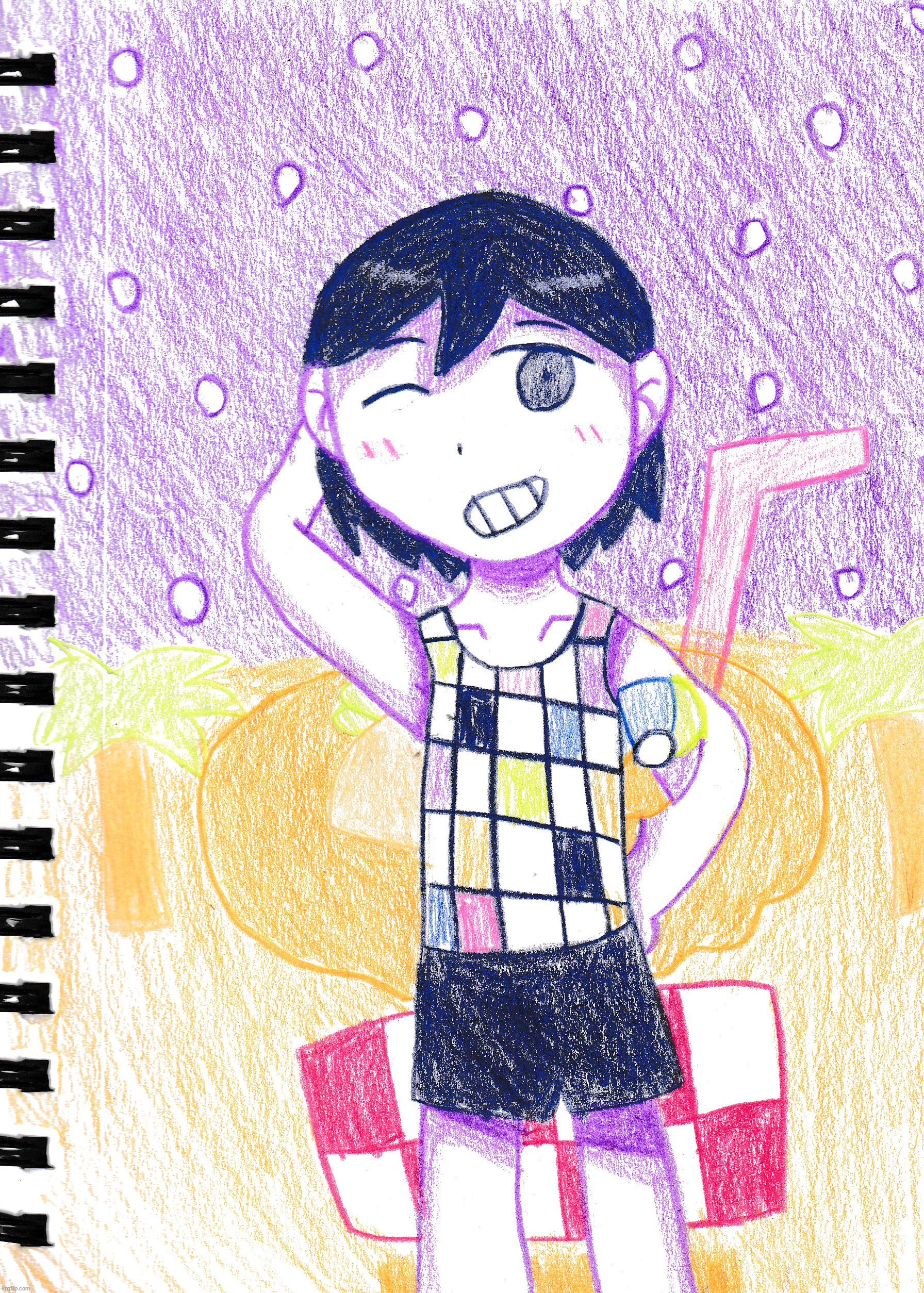 i should probably continue this mini art series thing but i hate drawing hero (unrelated but omori japanesse stuff >>) | made w/ Imgflip meme maker