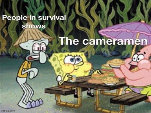 they be having a feast | image tagged in hungry squidward,spongebob and patrick eating | made w/ Imgflip meme maker