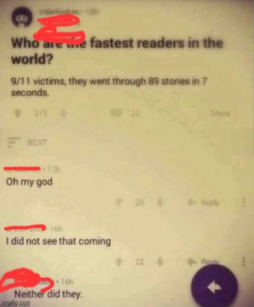 what did they read tho? | image tagged in dark humor,9/11,cursed | made w/ Imgflip meme maker