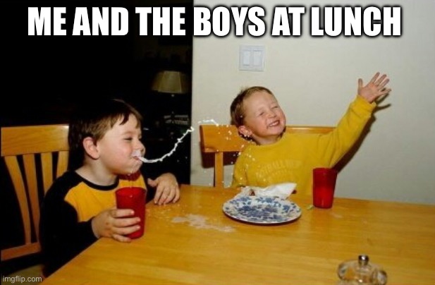 me and the homies | ME AND THE BOYS AT LUNCH | image tagged in memes,yo mamas so fat | made w/ Imgflip meme maker