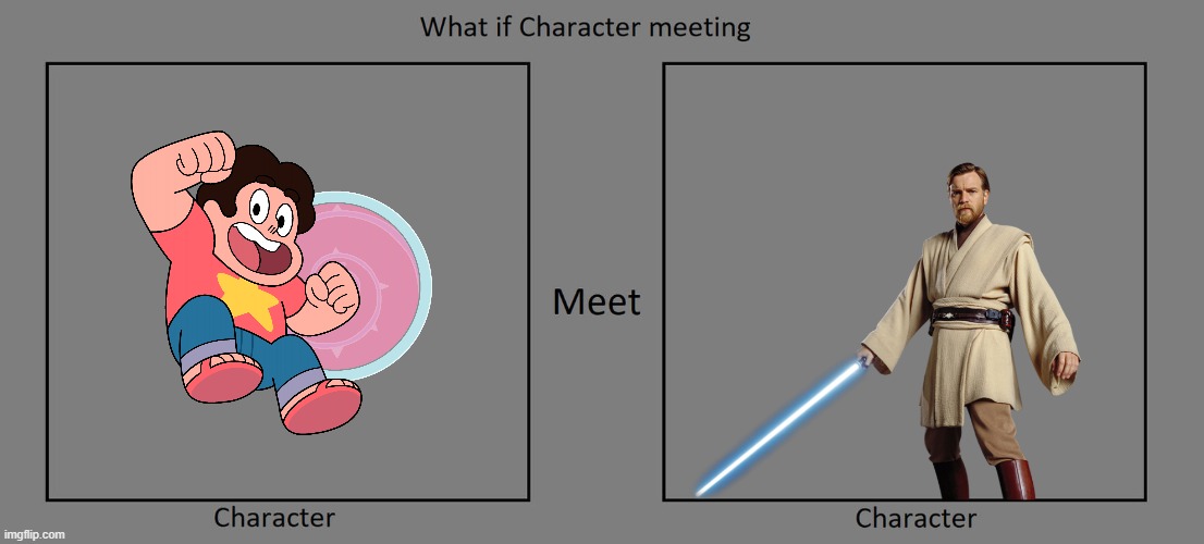 What if character meeting | image tagged in what if character meeting | made w/ Imgflip meme maker