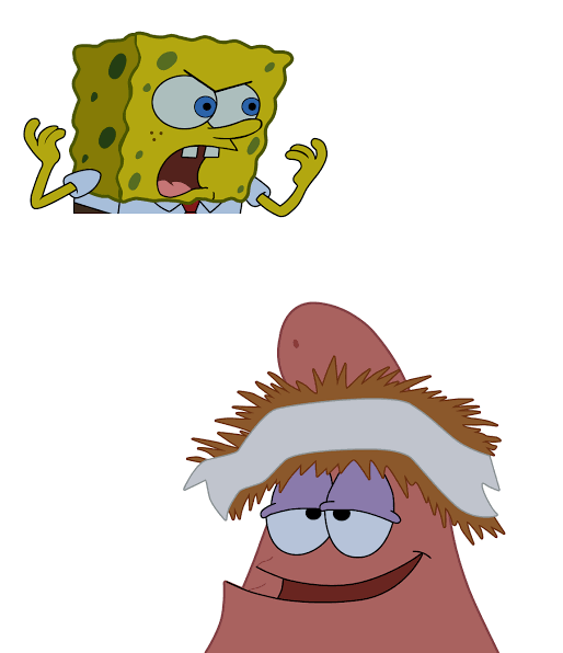 Patricio estoy caliente Blank Meme Template