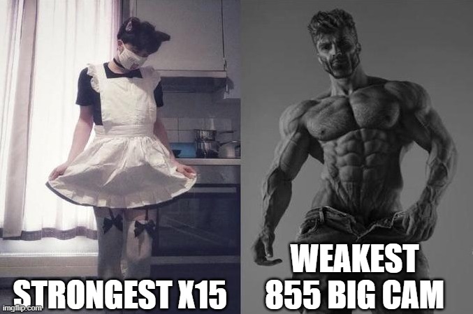 Cummins moment | STRONGEST X15; WEAKEST 855 BIG CAM | image tagged in strongest fan vs weakest fan | made w/ Imgflip meme maker