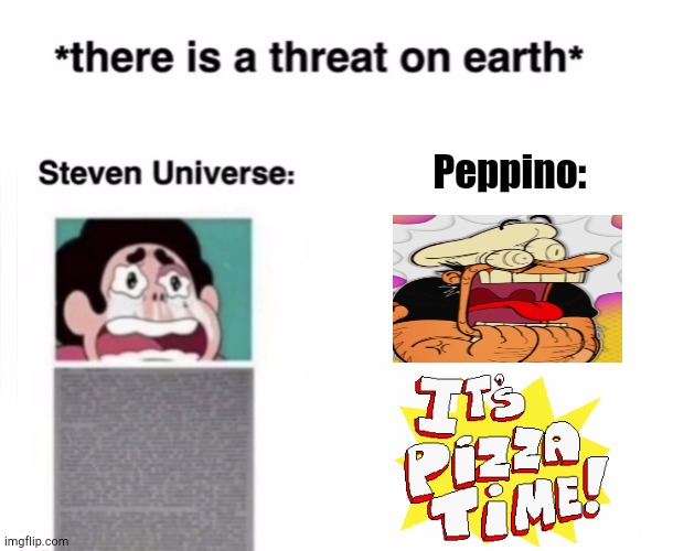 Let's-a Go, Peppino | Peppino: | image tagged in there is a threat on earth,pizza tower | made w/ Imgflip meme maker