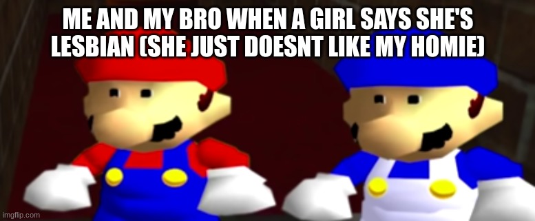 ayo thats kinda sus bro ngl | ME AND MY BRO WHEN A GIRL SAYS SHE'S LESBIAN (SHE JUST DOESNT LIKE MY HOMIE) | image tagged in ayo thats kinda sus bro ngl | made w/ Imgflip meme maker