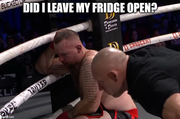 DID I LEAVE MY FRIDGE OPEN? | made w/ Imgflip meme maker