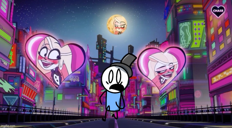 idk if this counts as shitpost or off topic but I just finished watching the last hazbin episodes so I drew this | made w/ Imgflip meme maker