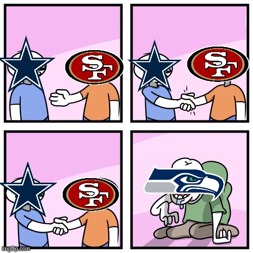 Acquired Tastes | image tagged in acquired tastes,dallas cowboys,san francisco 49ers,seattle seahawks | made w/ Imgflip meme maker