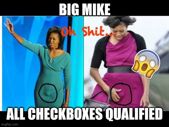 Big Mike | BIG MIKE ALL CHECKBOXES QUALIFIED | image tagged in big mike | made w/ Imgflip meme maker