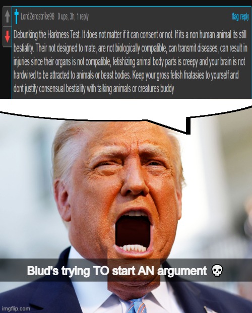 Ironically, I Came Back From Church and at Mall Until I Get Home and Saw This BS Happening ? | Blud's trying TO start AN argument 💀 | image tagged in trump-a-yappin,pro-fandom,blud,drama failed | made w/ Imgflip meme maker