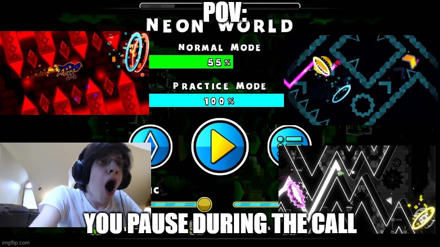 uhuuhuhuhu OH MY GOD HAAA | POV:; YOU PAUSE DURING THE CALL | made w/ Imgflip meme maker