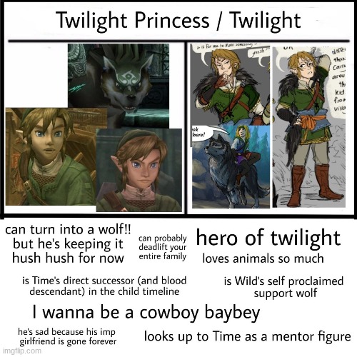 get to know twilight princess link | made w/ Imgflip meme maker