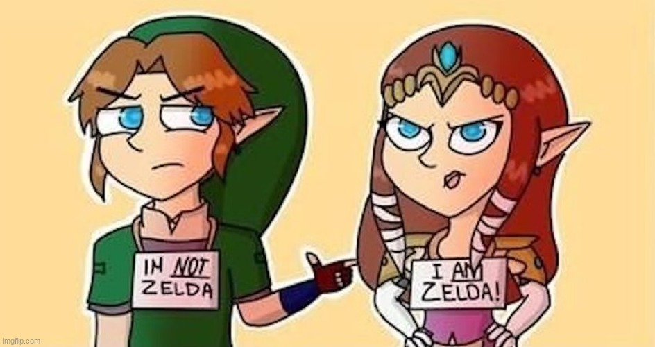 LINK IS NOT ZELDA! | made w/ Imgflip meme maker