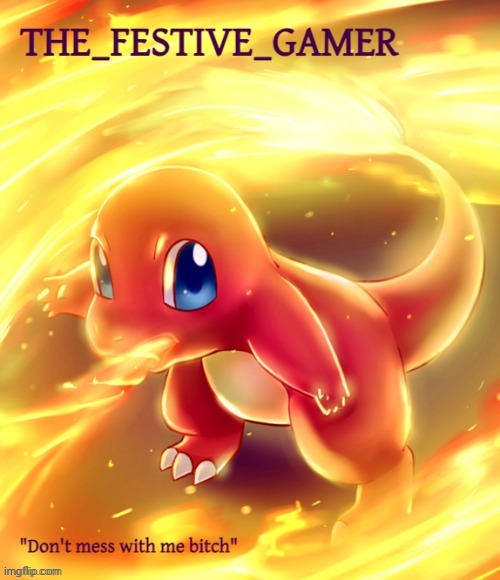 New temp | image tagged in festive gamer announcement template | made w/ Imgflip meme maker