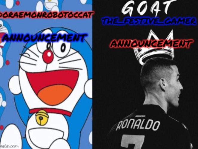 DoraemonRobotocCat and festive gamer temp | image tagged in doraemonrobotoccat and festive gamer temp | made w/ Imgflip meme maker