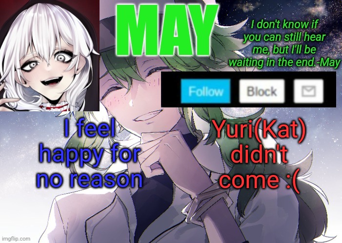 I want to peg N from pokemon until his lega can't move. | I feel happy for no reason; Yuri(Kat) didn't come :( | image tagged in i want to peg n from pokemon until his lega can't move | made w/ Imgflip meme maker