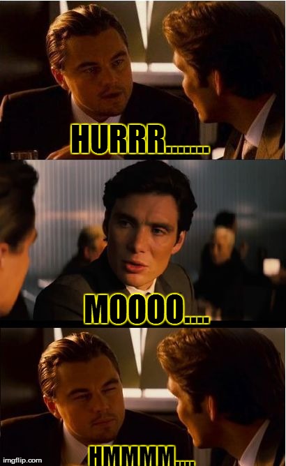 Inception Meme | HURRR....... MOOOO.... HMMMM.... | image tagged in memes,inception | made w/ Imgflip meme maker