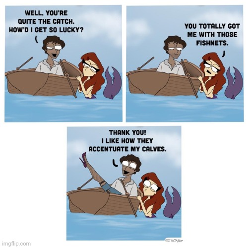 I would get along with her. | image tagged in little mermaid,femboy,feeling cute,love is in the air,stockings,legs | made w/ Imgflip meme maker