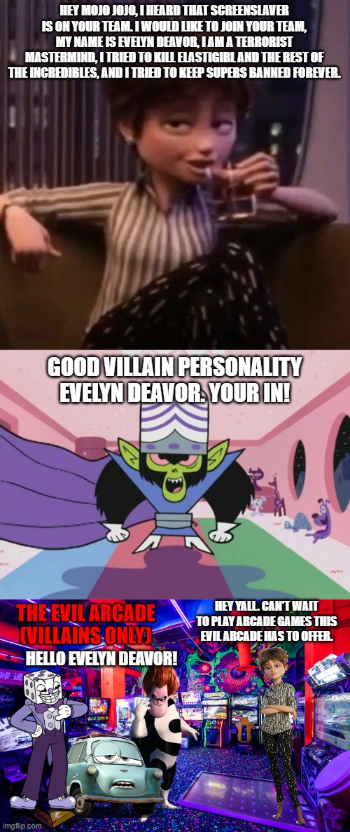 Evelyn Deavor has Joined Team Mojo Jojo Imgflip