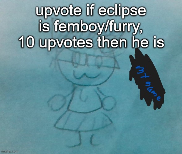 bda neko arc | upvote if eclipse is femboy/furry, 10 upvotes then he is | image tagged in bda neko arc | made w/ Imgflip meme maker
