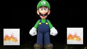 High Quality the luigi is burning, the burning of luigi Blank Meme Template