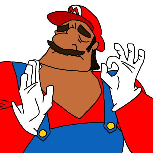 High Quality Crog just right meme but super mario Blank Meme Template