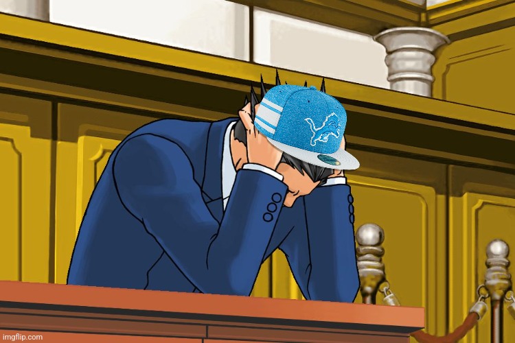 Poor Lions... | image tagged in phoenix wright despair | made w/ Imgflip meme maker