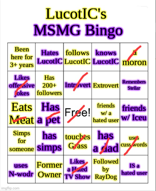 . | image tagged in lucotic's ms_memer_group bingo | made w/ Imgflip meme maker