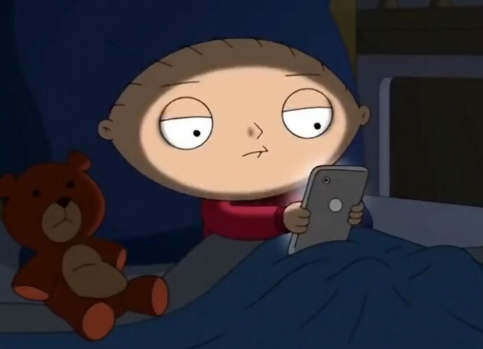 STEWIE GRIFFIN CELL PHONE Blank Meme Template