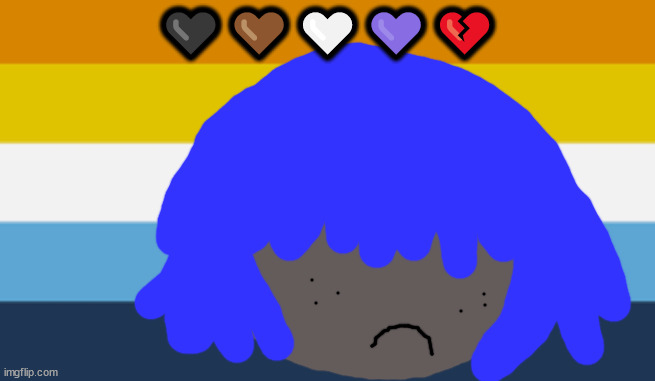 Aromantic Asexual Pride Flag (Aroace) | 🖤🤎🤍💜💔 | made w/ Imgflip meme maker