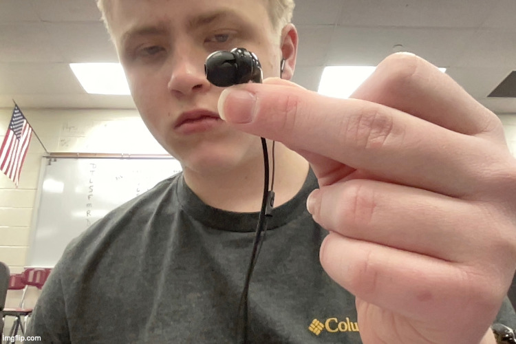 my right bud got a crack | made w/ Imgflip meme maker