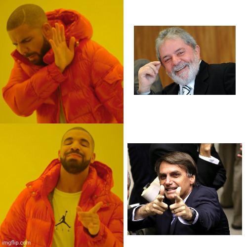 Bolsonaro is capitalist and Lula is socialist | image tagged in memes,drake hotline bling,capitalism,socialism,lula,bolsonaro | made w/ Imgflip meme maker