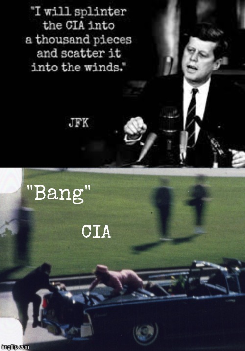 "Bang" | "Bang"; CIA | made w/ Imgflip meme maker