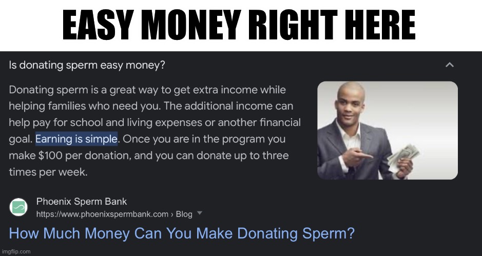 Money | EASY MONEY RIGHT HERE | made w/ Imgflip meme maker