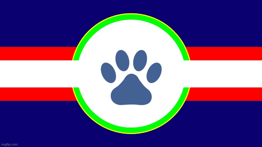 Furry Federation Flag(concept) | image tagged in furry federation flag concept | made w/ Imgflip meme maker
