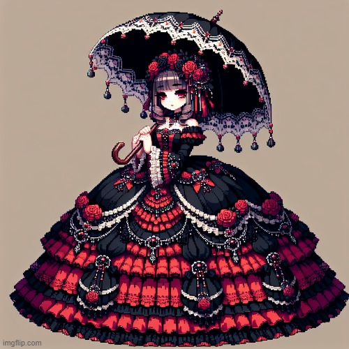 gothic lolita | image tagged in loli | made w/ Imgflip meme maker