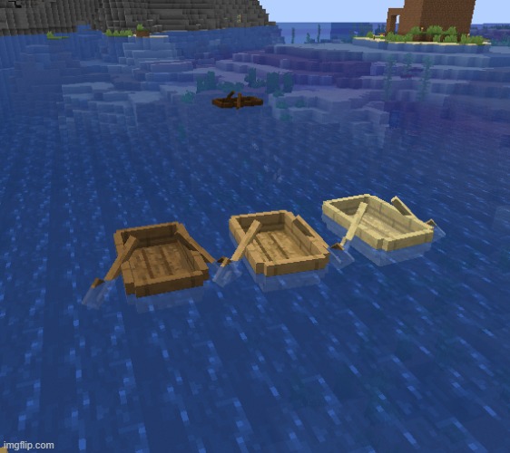 Minecraft Boats | image tagged in minecraft boats | made w/ Imgflip meme maker