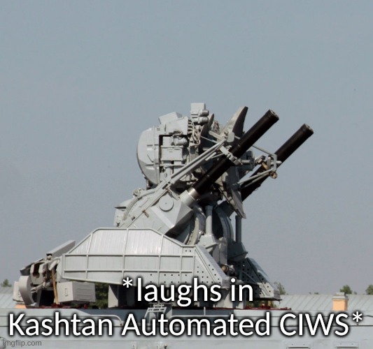 *laughs in Kashtan Automated CIWS* | made w/ Imgflip meme maker