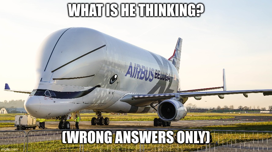 What is he thinking? | WHAT IS HE THINKING? (WRONG ANSWERS ONLY) | image tagged in airplane | made w/ Imgflip meme maker
