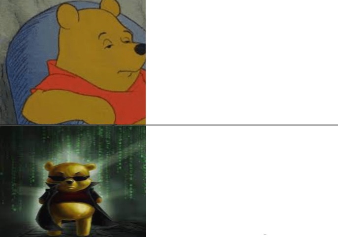 Hacker winnie the pooh Blank Meme Template