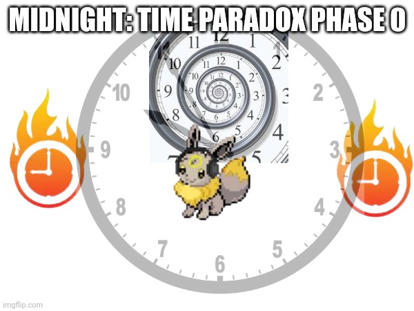 MIDNIGHT: TIME PARADOX PHASE 0 | made w/ Imgflip meme maker