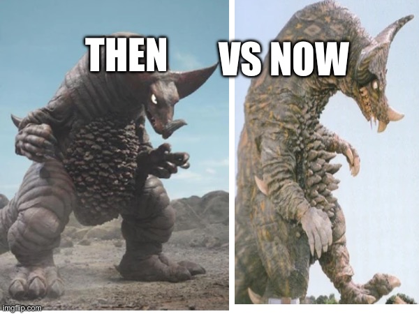 The vs now | VS NOW; THEN | image tagged in then vs now | made w/ Imgflip meme maker
