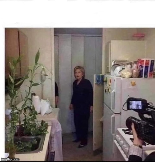 Hillary Clinton In An East Harlem Kitchen Blank Meme Template