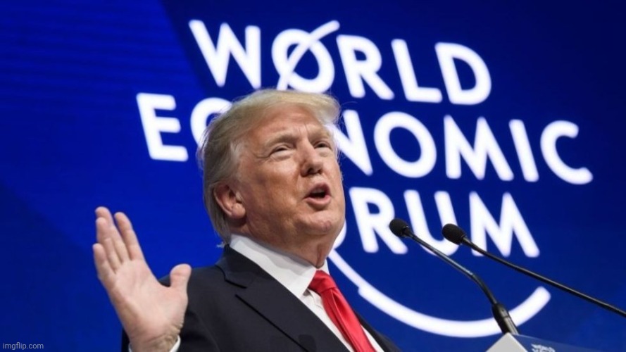 Jan 2020, Davos, doing his bit to prepare for the nwo and great reset | image tagged in strumpf globalist puppet,world economic for 'em not us,global elitism,new world order | made w/ Imgflip meme maker