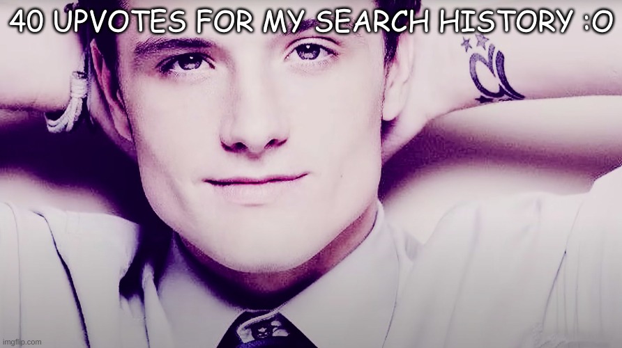 Josh hutcherson whistle | 40 UPVOTES FOR MY SEARCH HISTORY :O | image tagged in josh hutcherson whistle | made w/ Imgflip meme maker