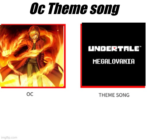 new temp | Oc Theme song | image tagged in oc theme song | made w/ Imgflip meme maker