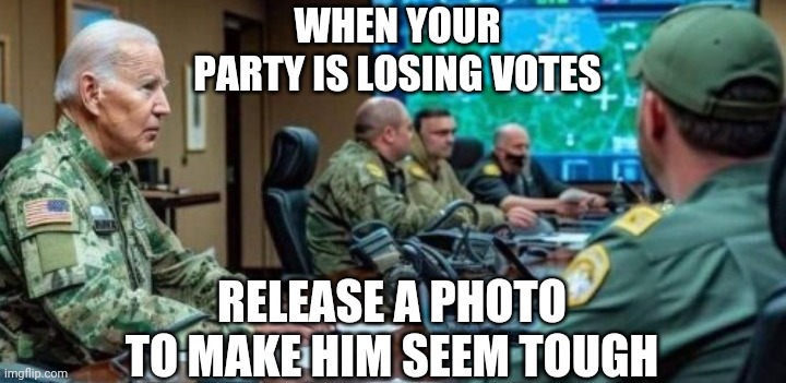 Not Buying It | WHEN YOUR PARTY IS LOSING VOTES; RELEASE A PHOTO TO MAKE HIM SEEM TOUGH | image tagged in iran,media,leftists,liberals | made w/ Imgflip meme maker