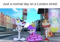 Just a normal day on a London street | image tagged in london,spy,spying,screenshot | made w/ Imgflip meme maker