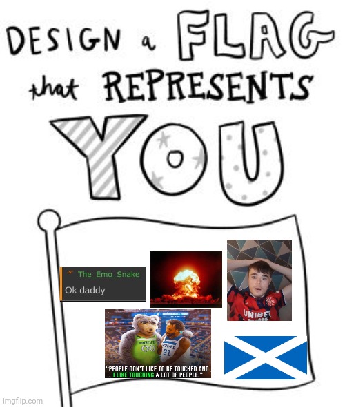 New trend! Make a flag! | image tagged in new trend make a flag | made w/ Imgflip meme maker