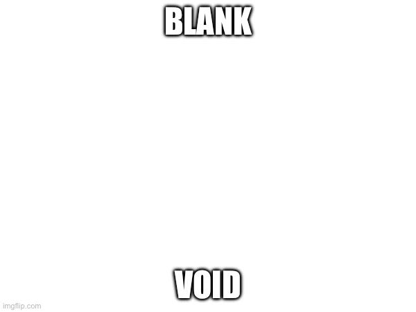 Blank | BLANK; VOID | image tagged in blank | made w/ Imgflip meme maker